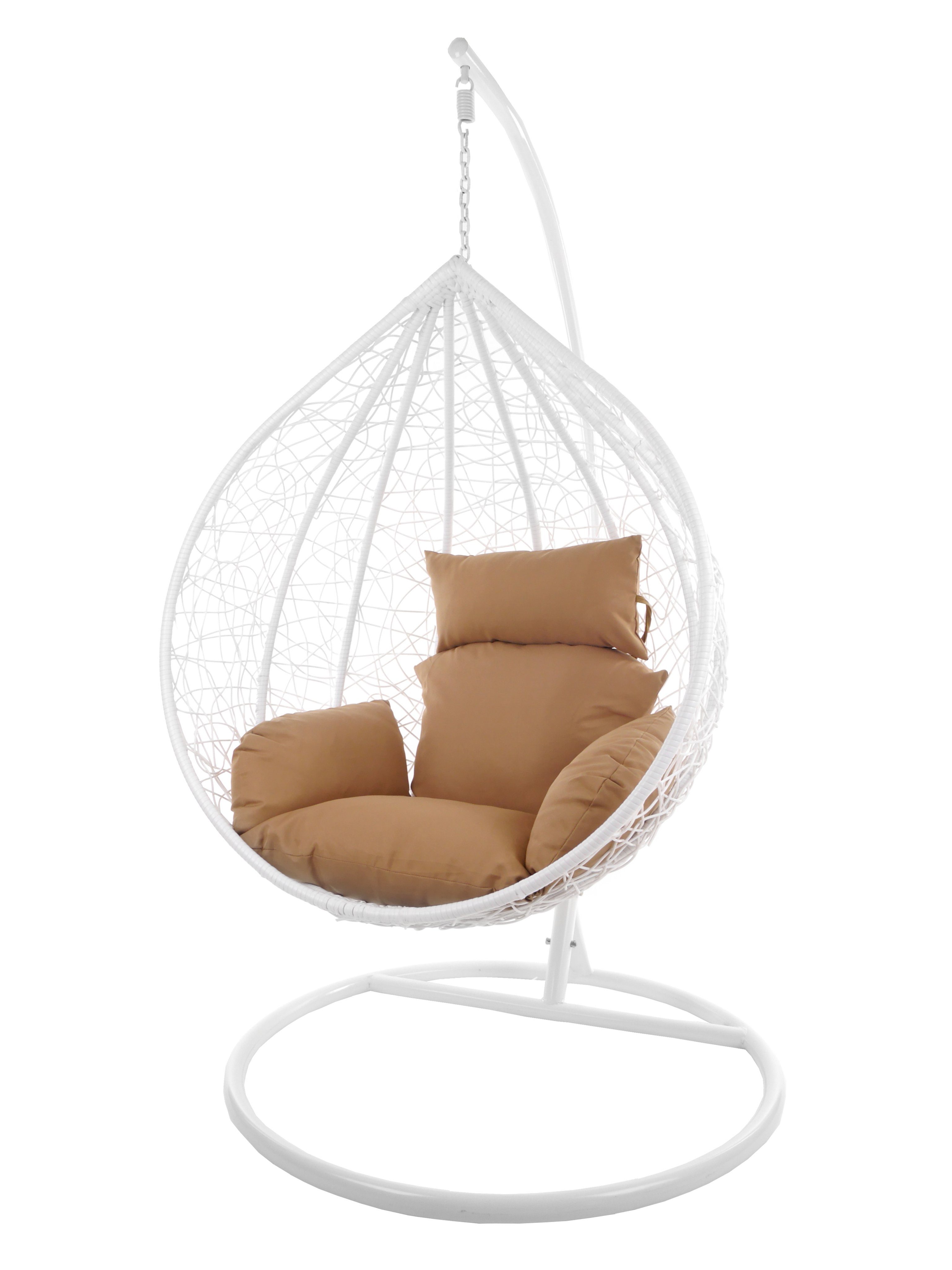 KIDEO Hängesessel Hängesessel MANACOR weiß, XXL Swing Chair, großer